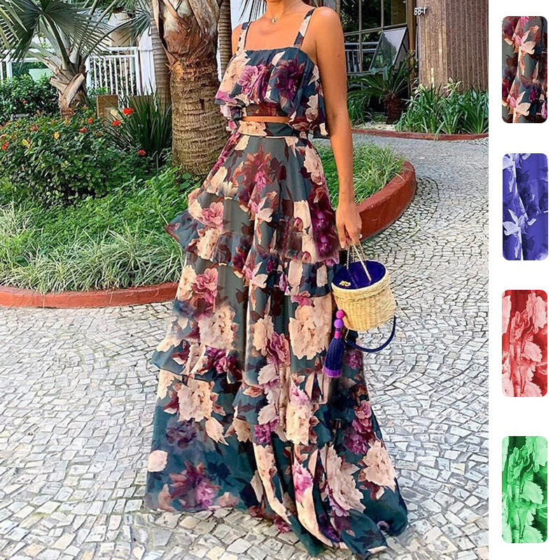 Women's Two Piece Outfits Flor - Summer Clothing Model บทวิจารณ์และราคา