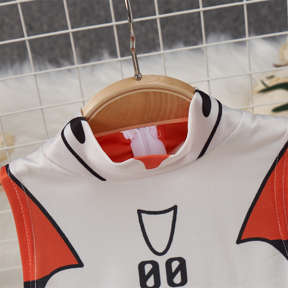 White Cute Sweet Cartoon Print - Summer Clothing Model บทวิจารณ์และราคา
