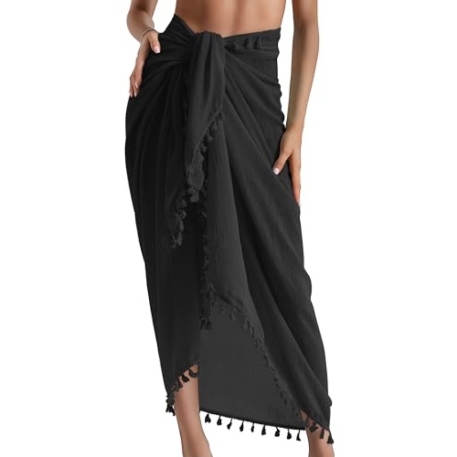 Sarong Cover Up Womens Beach C - Sarong Pareo Wrap บทวิจารณ์และราคา