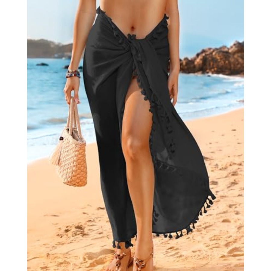 Sarong Cover Up Womens Beach C - Sarong Pareo Wrap บทวิจารณ์และราคา