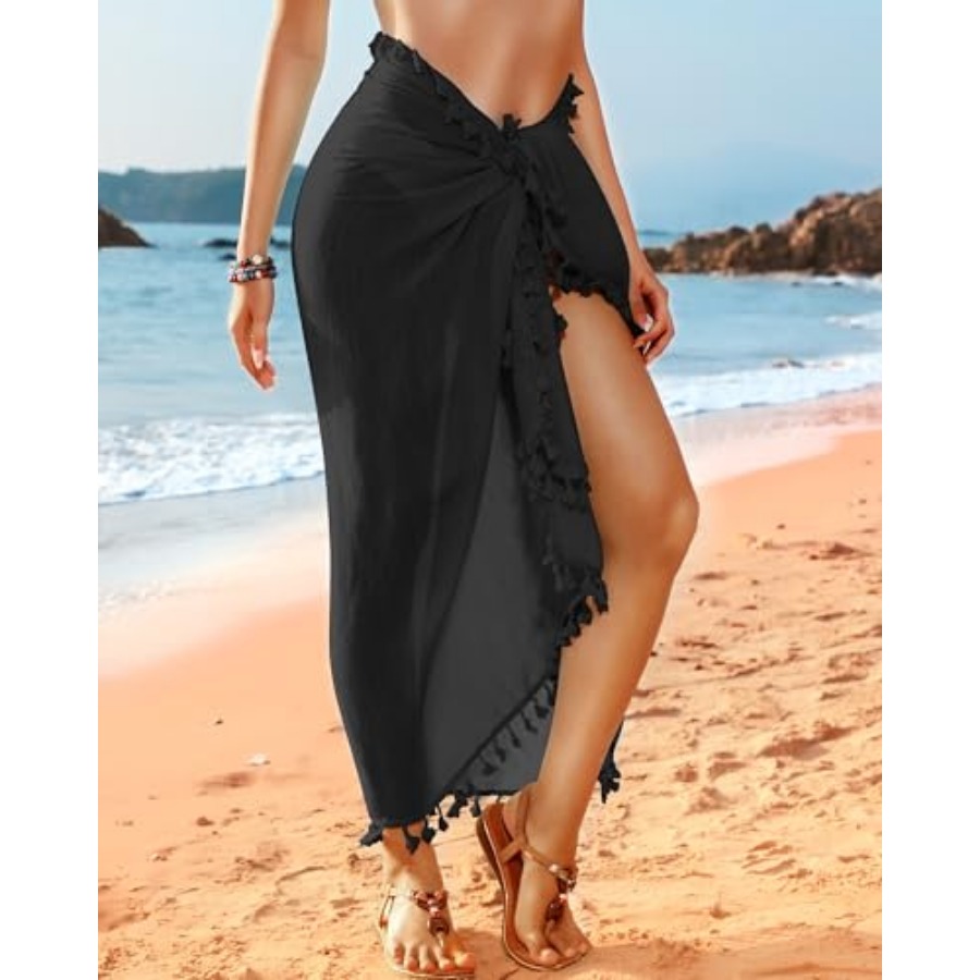 Sarong Cover Up Womens Beach C - Sarong Pareo Wrap บทวิจารณ์และราคา