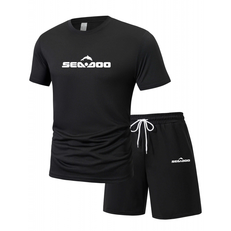 Sea Doo Seadoo Moto Printed Me - Summer Clothing Sets Men บทวิจารณ์และราคา