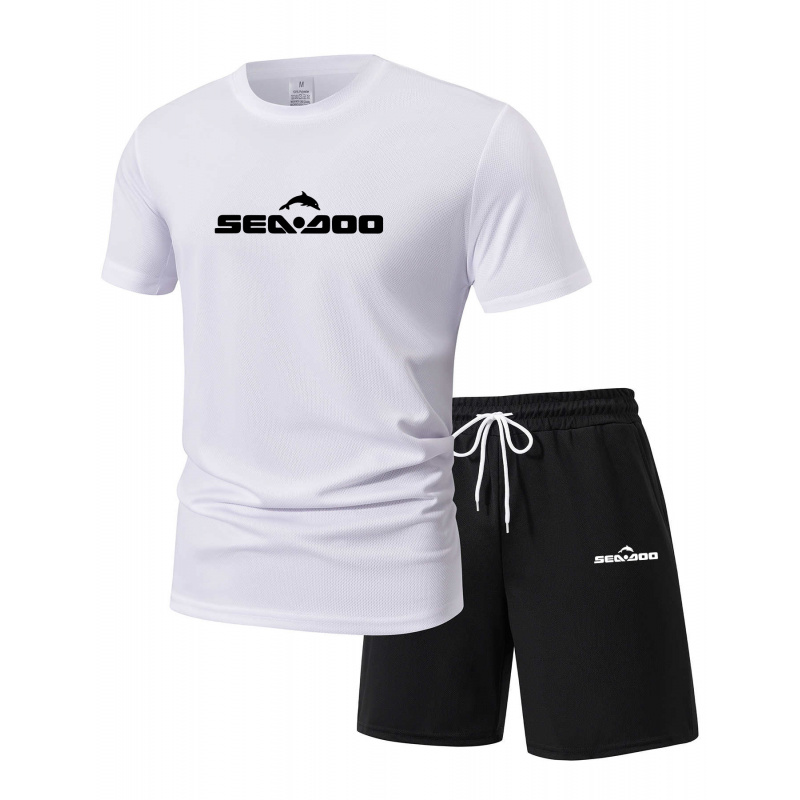 Sea Doo Seadoo Moto Printed Me - Summer Clothing Sets Men บทวิจารณ์และราคา