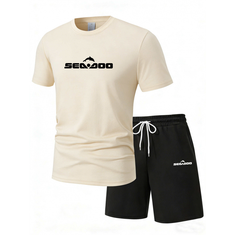 Sea Doo Seadoo Moto Printed Me - Summer Clothing Sets Men บทวิจารณ์และราคา