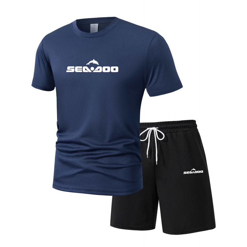 Sea Doo Seadoo Moto Printed Me - Summer Clothing Sets Men บทวิจารณ์และราคา