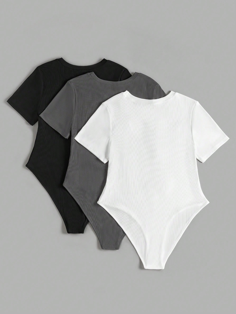 Plus Size Women's Round Neck S - Romper Playsuit Women บทวิจารณ์และราคา
