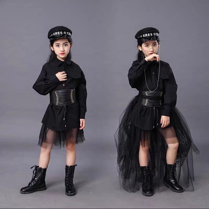 Children's Black Suit Girls Mo - Summer Clothing Model บทวิจารณ์และราคา