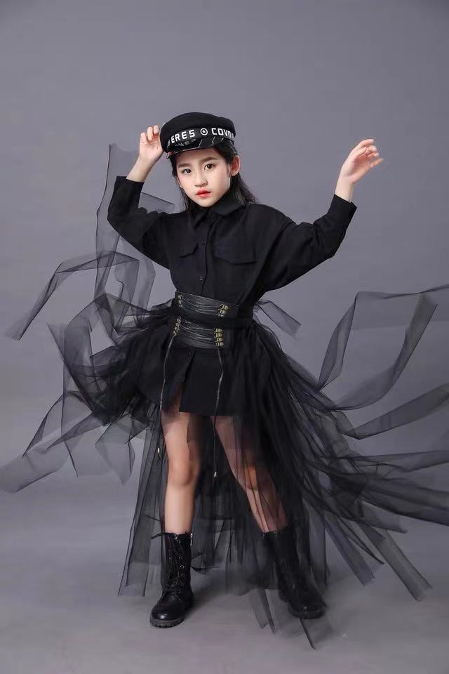 Children's Black Suit Girls Mo - Summer Clothing Model บทวิจารณ์และราคา