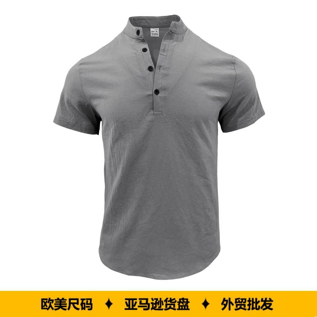 Men Shirt Mens Linen Loose Fit - Summer Clothing Linen บทวิจารณ์และราคา