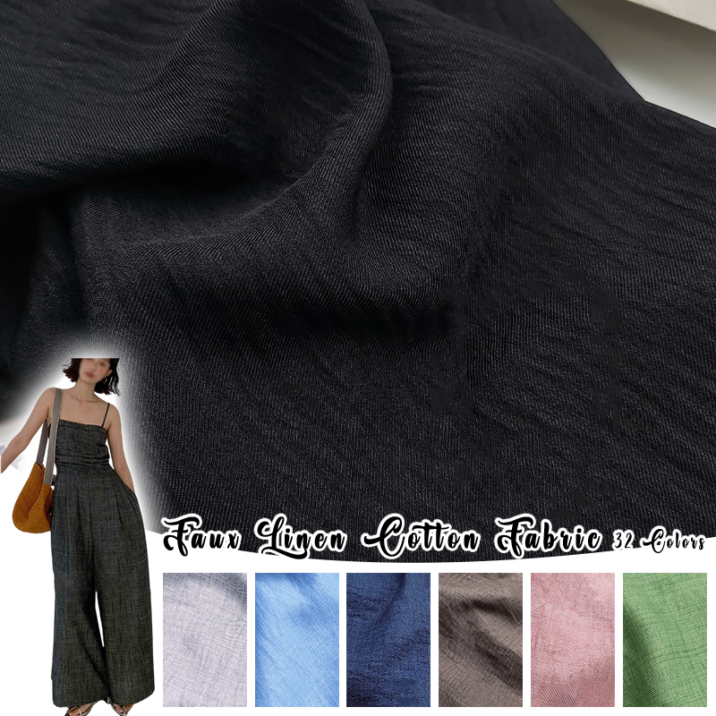 Slightly Wrinkled Soft Breatha - Summer Clothing Linen บทวิจารณ์และราคา