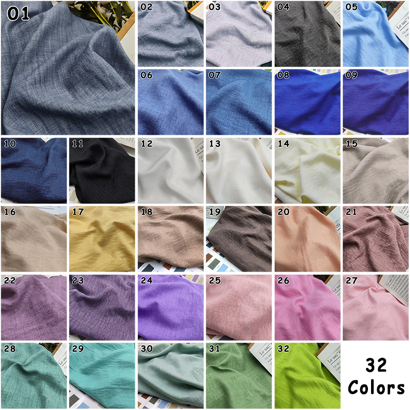 Slightly Wrinkled Soft Breatha - Summer Clothing Linen บทวิจารณ์และราคา