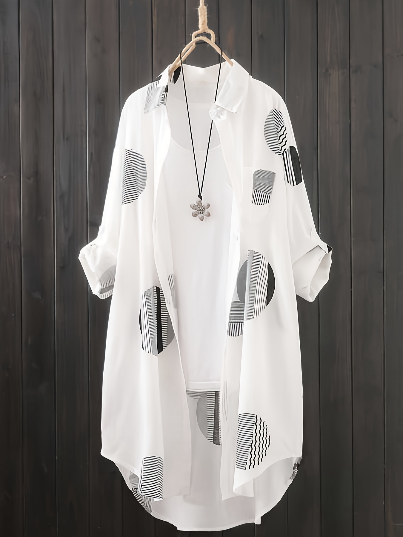 Black and White Large Size Shi - Summer Clothing Model บทวิจารณ์และราคา