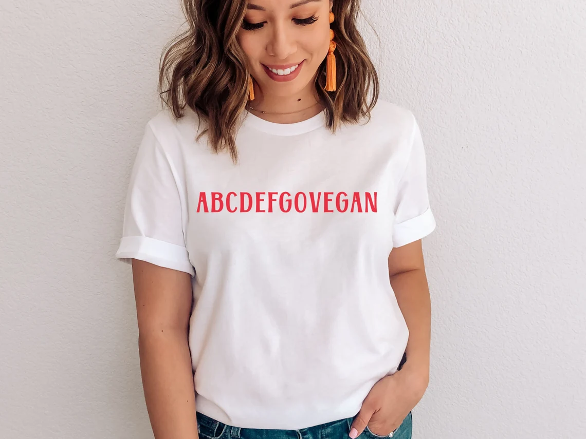 Skuggnas Go Vegan Funny Graphi - Summer Clothing Vibes บทวิจารณ์และราคา