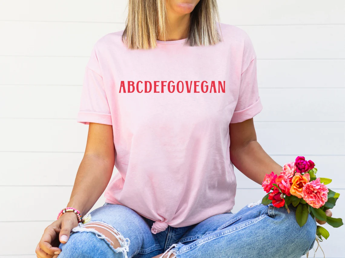 Skuggnas Go Vegan Funny Graphi - Summer Clothing Vibes บทวิจารณ์และราคา