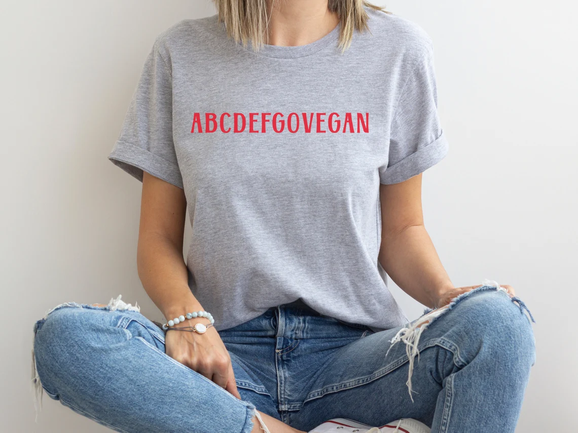 Skuggnas Go Vegan Funny Graphi - Summer Clothing Vibes บทวิจารณ์และราคา