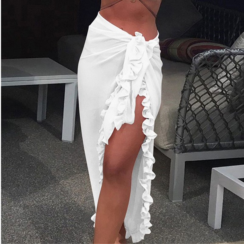 5 Colors Ruffle Sarong for Wom - Sarong Pareo Wrap บทวิจารณ์และราคา