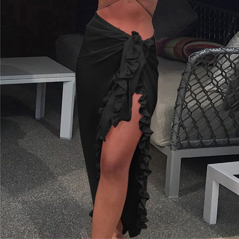 5 Colors Ruffle Sarong for Wom - Sarong Pareo Wrap บทวิจารณ์และราคา