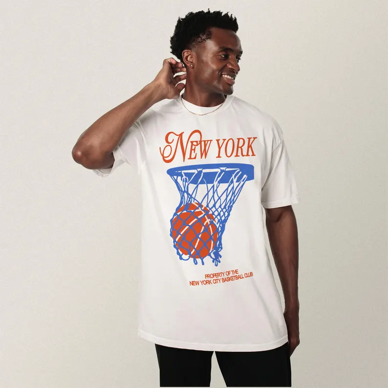New York Basketball T-shirt Me - Summer Clothing Nyc บทวิจารณ์และราคา