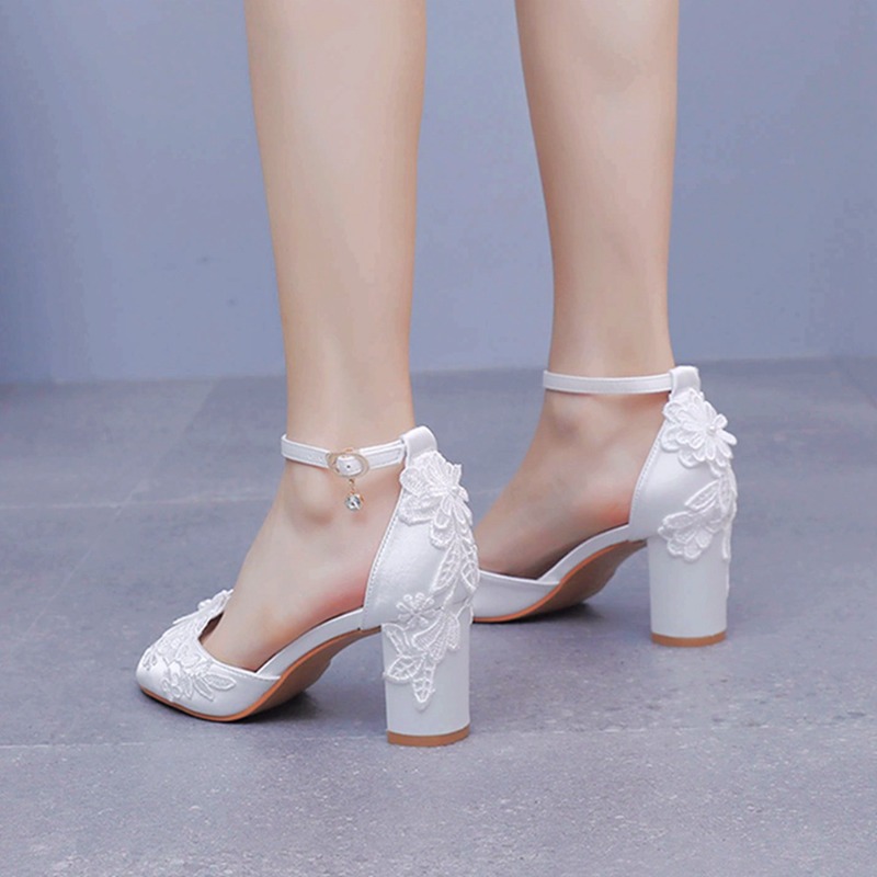 Women White Silk High Heels Su - Summer Clothing Modest บทวิจารณ์และราคา