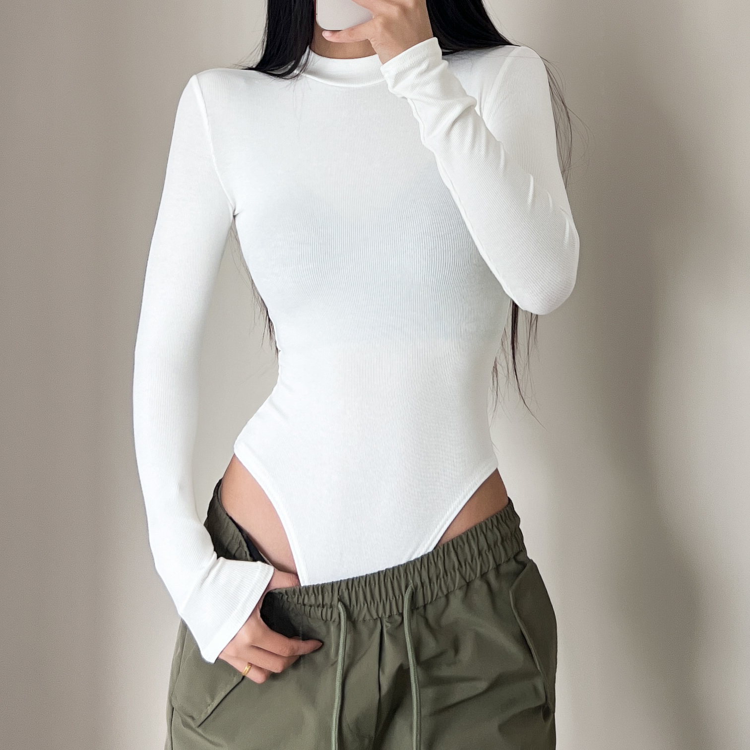 4 color Autumn Winter Round Co - Romper Playsuit Women บทวิจารณ์และราคา