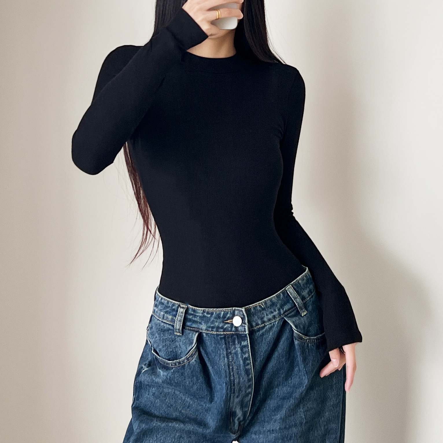 4 color Autumn Winter Round Co - Romper Playsuit Women บทวิจารณ์และราคา