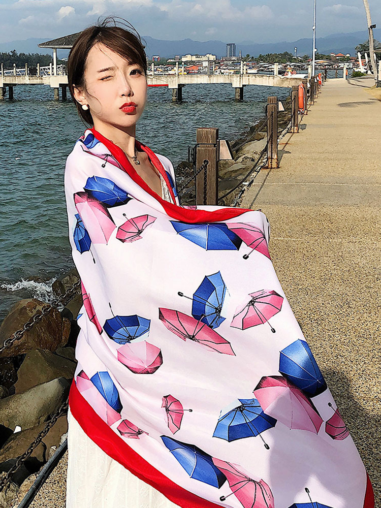 New Satin Summer Hijab Women S - Sarong Pareo Wrap บทวิจารณ์และราคา