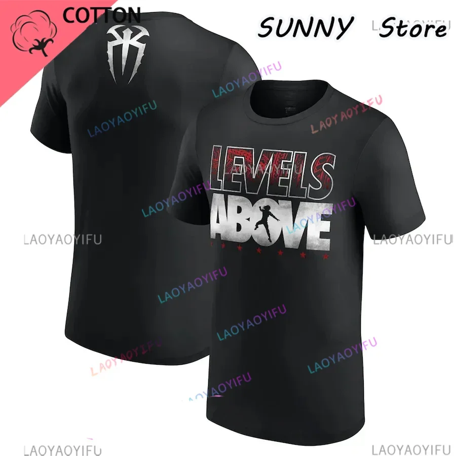 Men's Black Roman Reigns Level - Summer Reign Clothing บทวิจารณ์และราคา