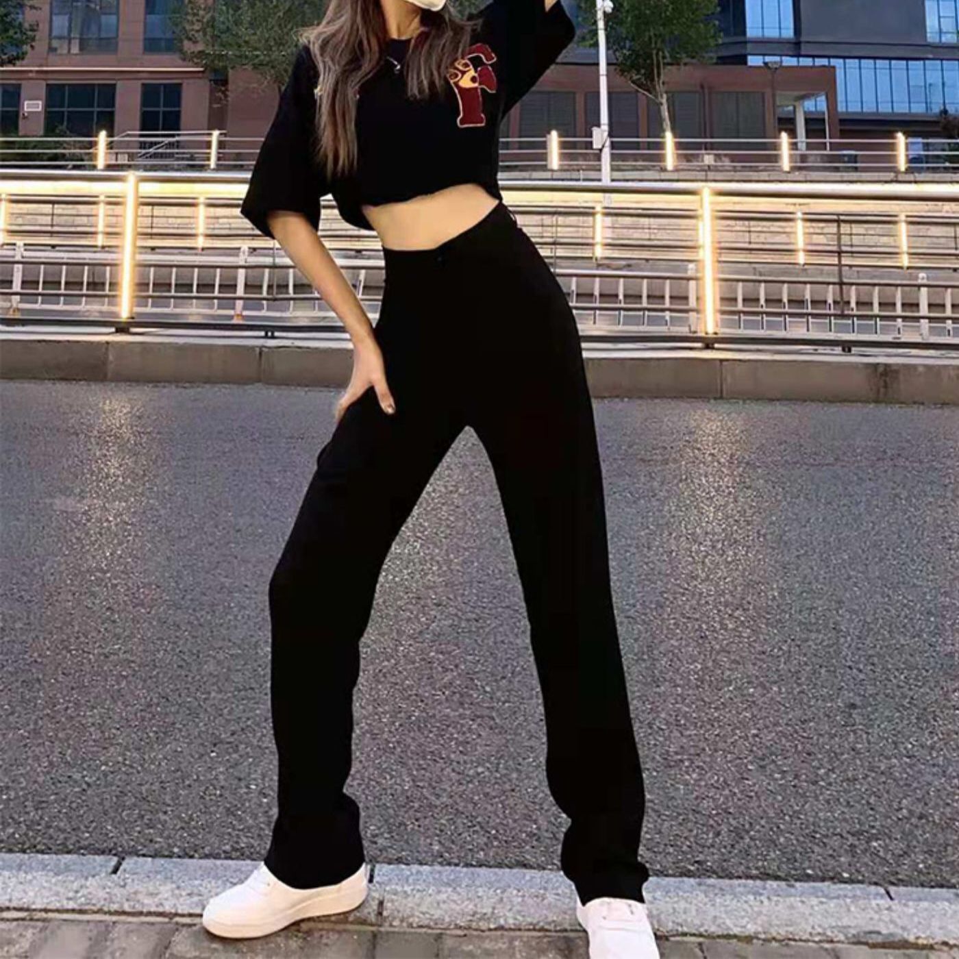 Flared Jeans Gothic Clothing H - Summer Clothing Vibes บทวิจารณ์และราคา