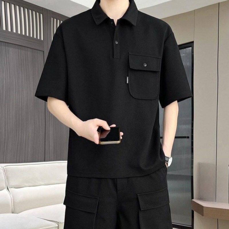 Men's Summer Short Sleeve Polo - Summer Clothing Sets บทวิจารณ์และราคา