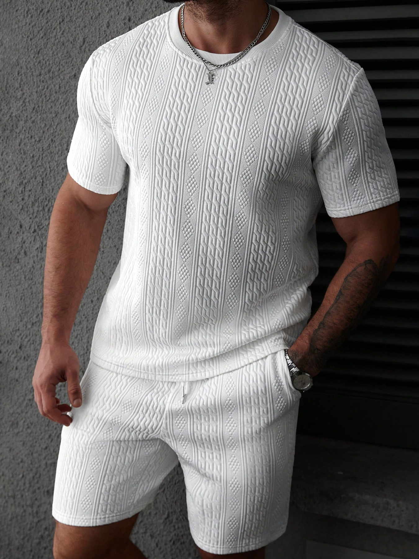 Casual men's polo shirt set, s - Summer Clothing Sets Men บทวิจารณ์และราคา