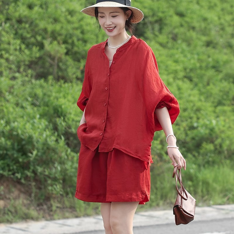 Vintage Summer Ramie Outfits L - Summer Clothing Linen บทวิจารณ์และราคา