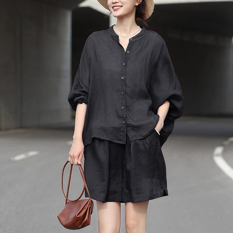 Vintage Summer Ramie Outfits L - Summer Clothing Linen บทวิจารณ์และราคา