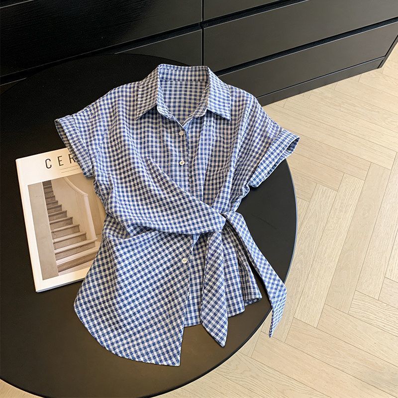 Irregular Plaid Bandage Trend  - Summer Clothing Trends For Women บทวิจารณ์และราคา