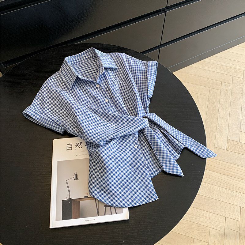 Irregular Plaid Bandage Trend  - Summer Clothing Trends For Women บทวิจารณ์และราคา