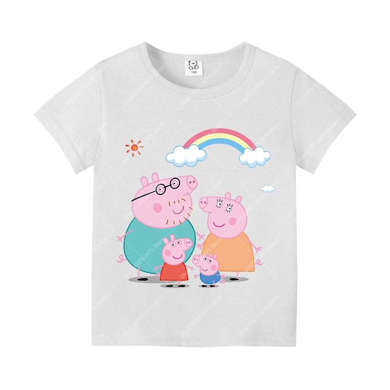 Kids Girl Cute Cotton T-shirt  - Summer Clothing Model บทวิจารณ์และราคา