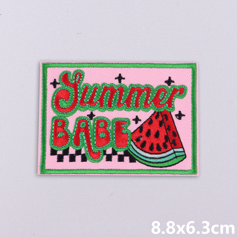 Summer Vibes Embroidered Patch - Summer Clothing Vibes บทวิจารณ์และราคา