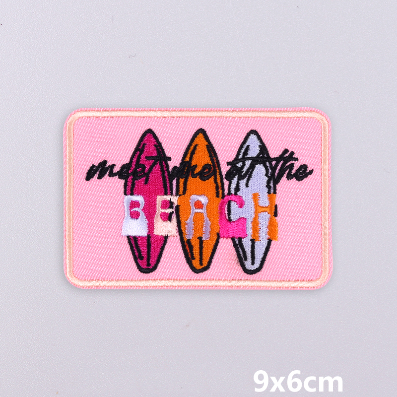 Summer Vibes Embroidered Patch - Summer Clothing Vibes บทวิจารณ์และราคา