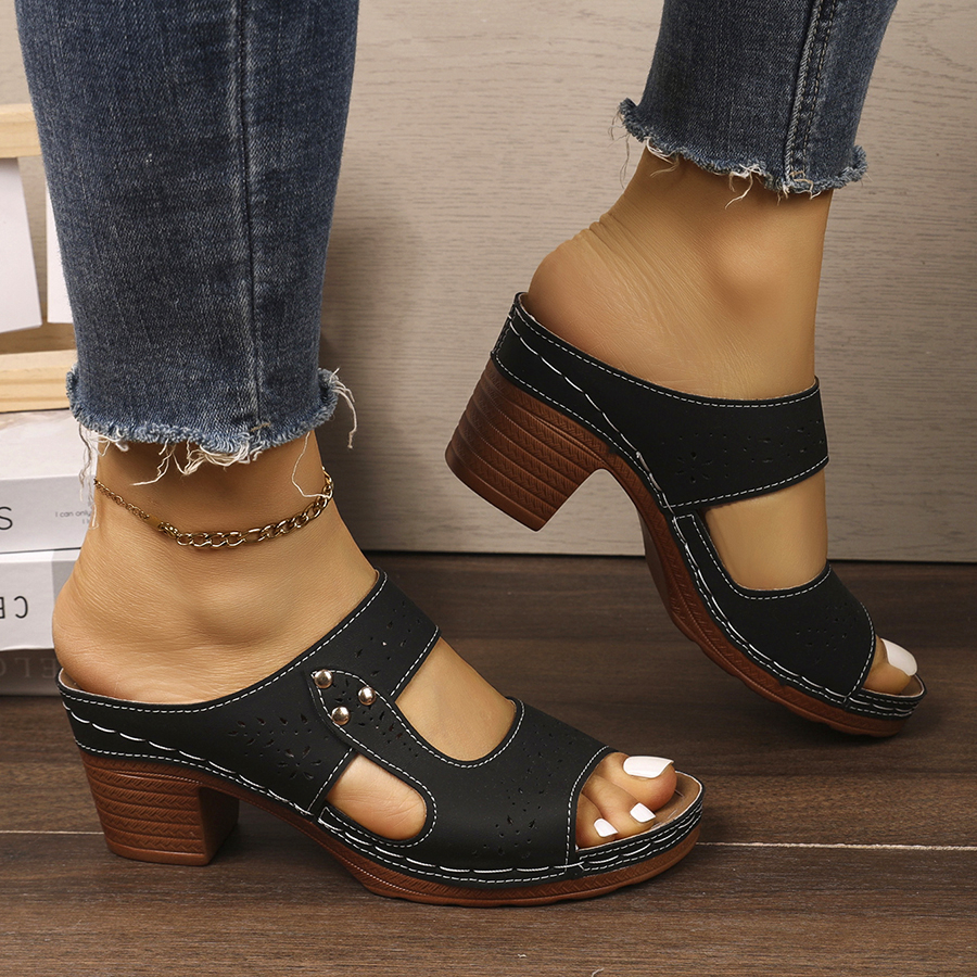 Casual Slingback Slides Shoes  - Summer Clothing Modest บทวิจารณ์และราคา
