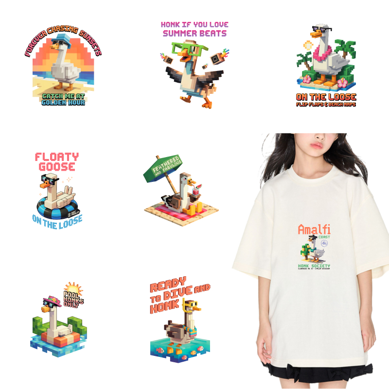 2PCS Amalfi Duck Summer Vibes  - Summer Clothing Vibes บทวิจารณ์และราคา