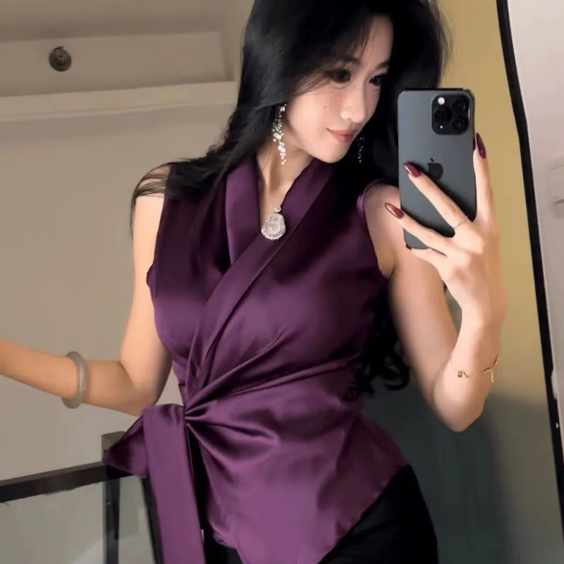 Temperament V Neck Bandage Sle - Summer Clothing Trends For Women บทวิจารณ์และราคา