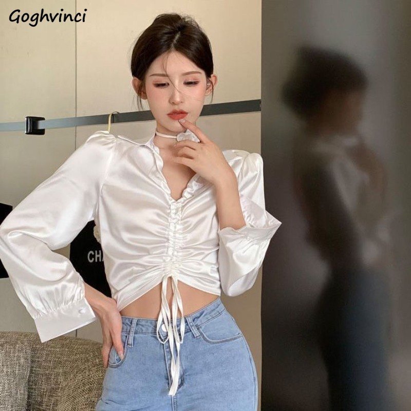 Sexy Blouses Women Pure Long S - Crop Blouse Linen บทวิจารณ์และราคา