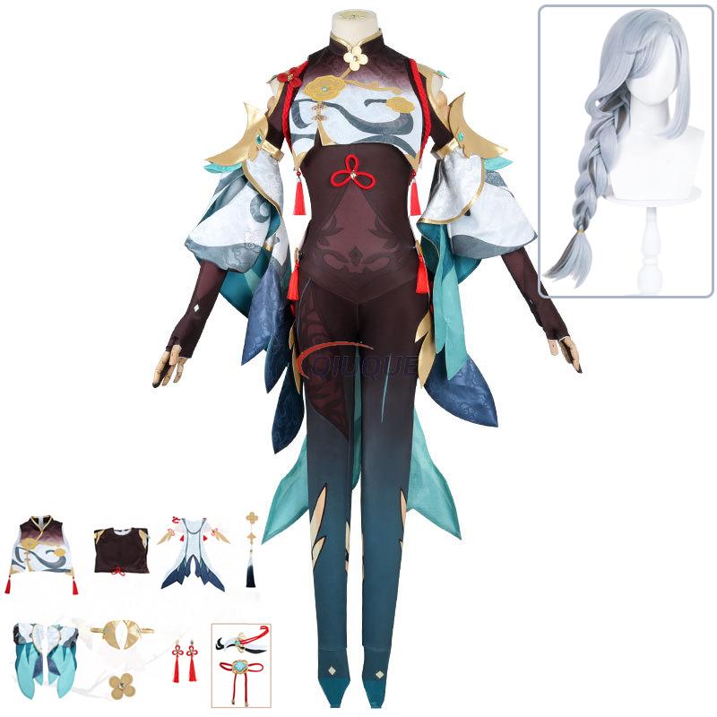 Game Genshin Impact Shenhe Cos - Romper Playsuit Women บทวิจารณ์และราคา
