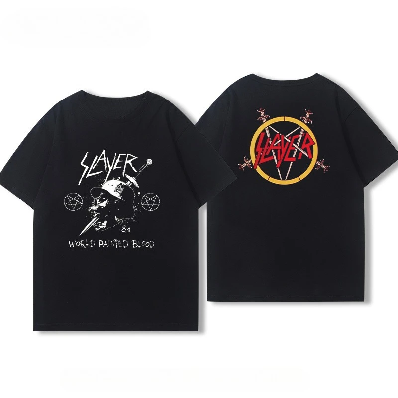 Slayer Reign in Blood T-Shirt  - Summer Reign Clothing บทวิจารณ์และราคา