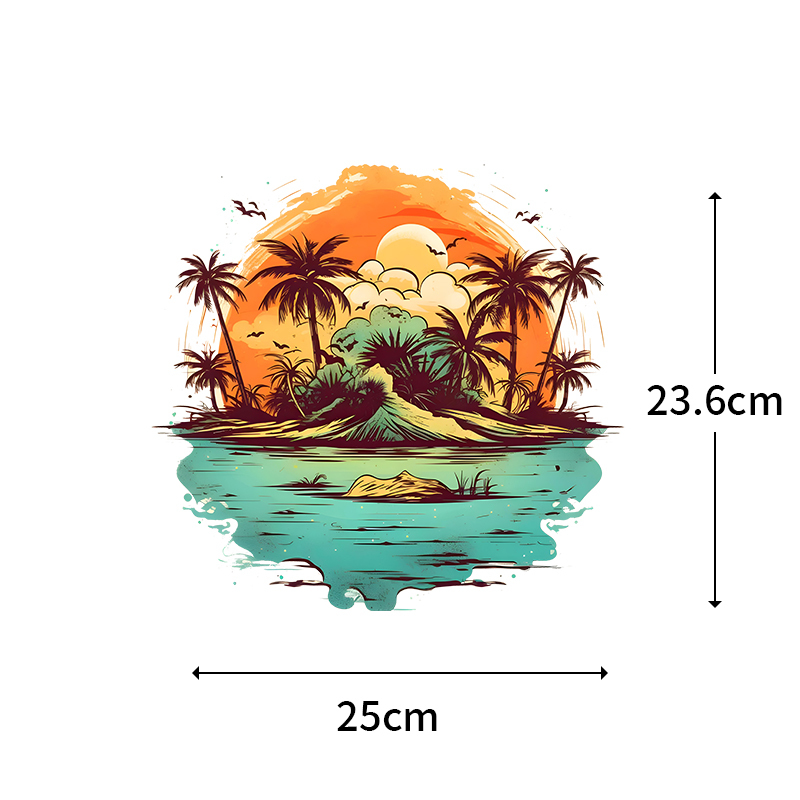 25CM Summer Beach and Sunset I - Summer Clothing Pictures บทวิจารณ์และราคา
