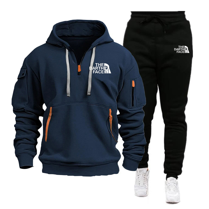 Men's hooded sports shirt set  - Summer Clothing Sets Men บทวิจารณ์และราคา