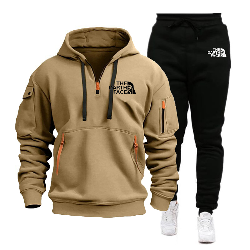 Men's hooded sports shirt set  - Summer Clothing Sets Men บทวิจารณ์และราคา