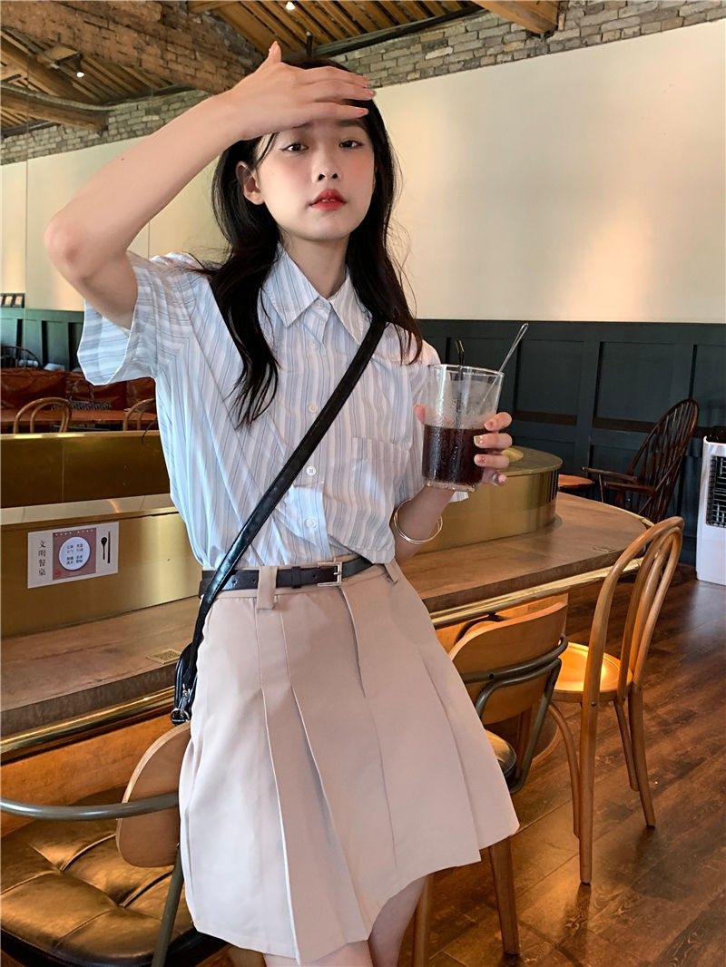 Shirts Women Bamboo-linen Blen - Crop Blouse Linen บทวิจารณ์และราคา