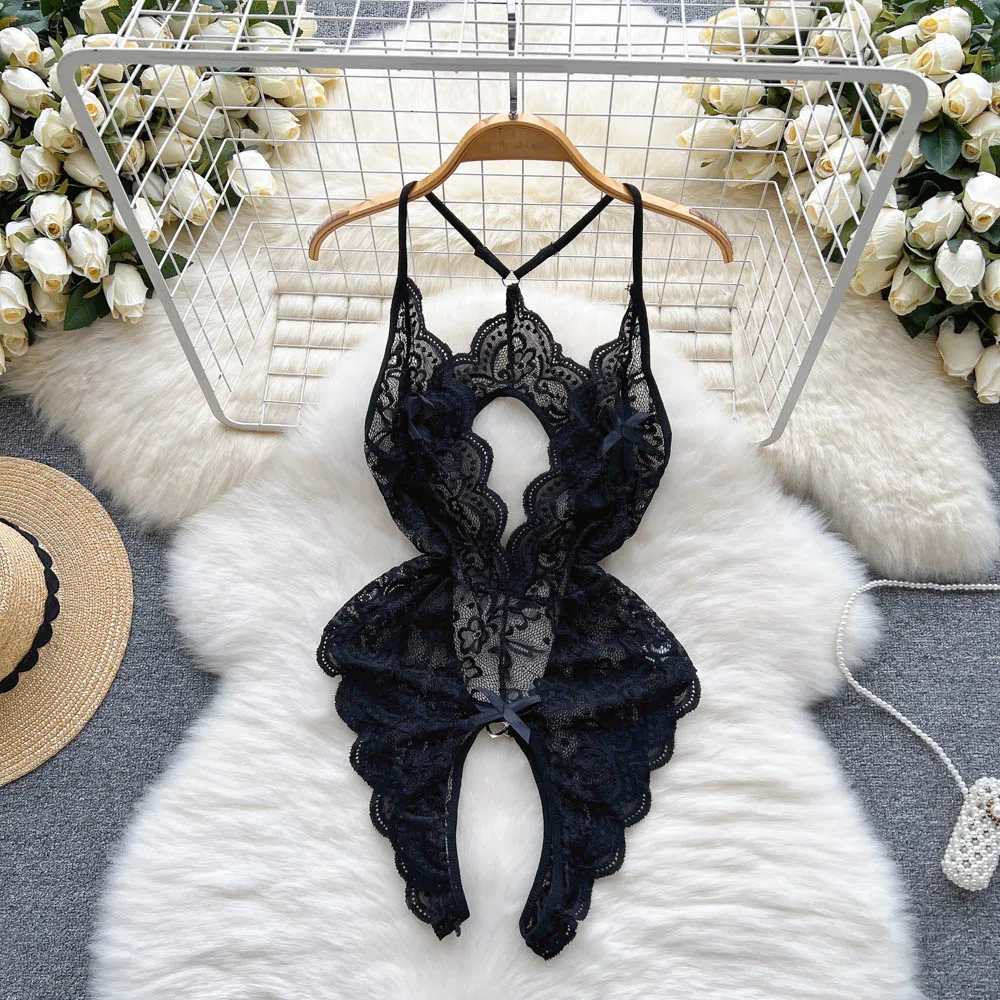 Hollow Backless Strap Playsuit - Romper Playsuit Women บทวิจารณ์และราคา