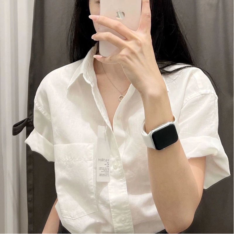 Korean Short Sleeve Polo Neck  - Summer Clothing Trends For Women บทวิจารณ์และราคา