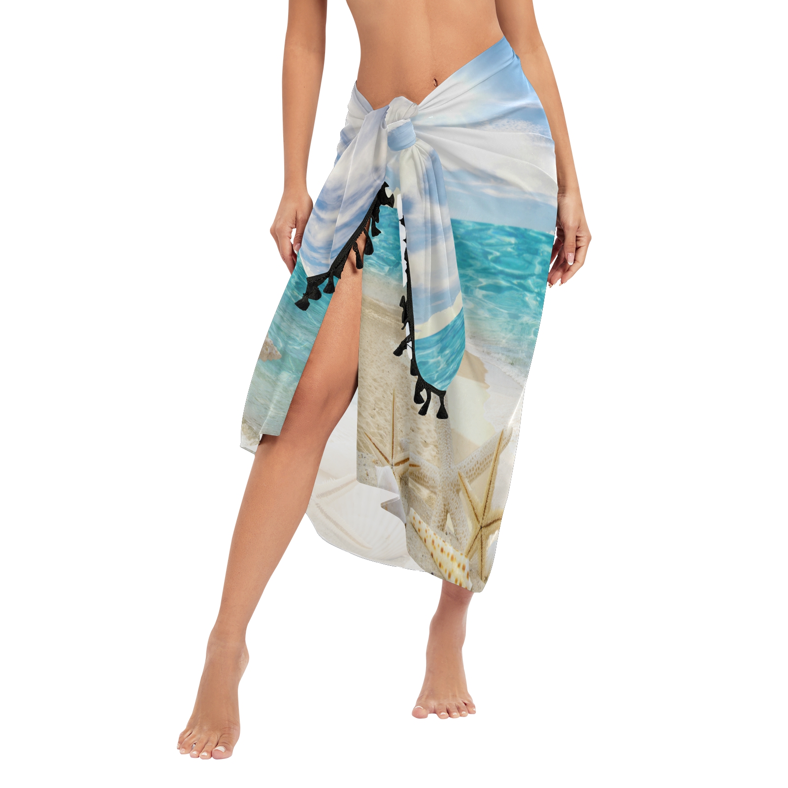Sexy Women Chiffon Swimwear Pa - Sarong Pareo Wrap บทวิจารณ์และราคา